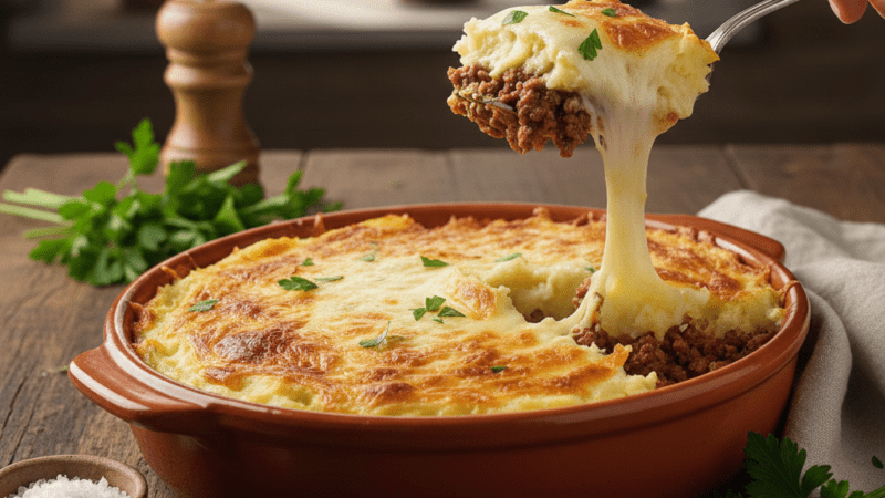 Escondidinho de Carne Moída prático Busca por almoço rápido.