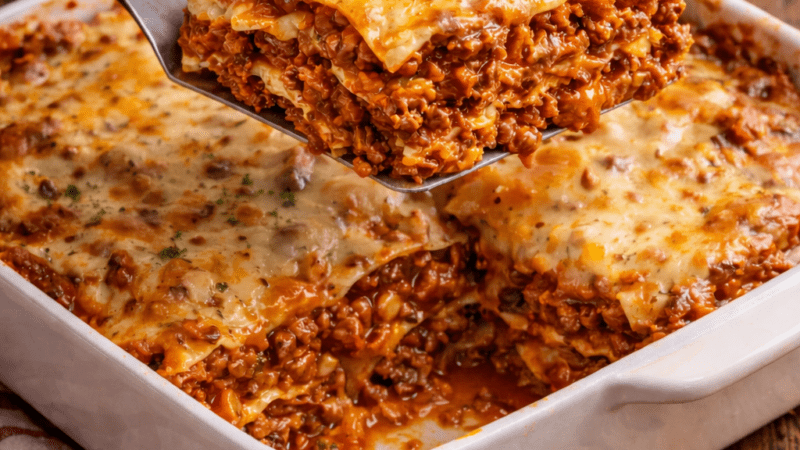 Lasanha de Carne Moída Tradicional Receita Mais Fácil Saborosa!