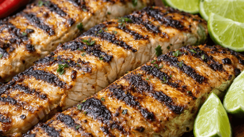 Pintado na Brasa com Limão: Receita de Peixe fácil. 5 (18)