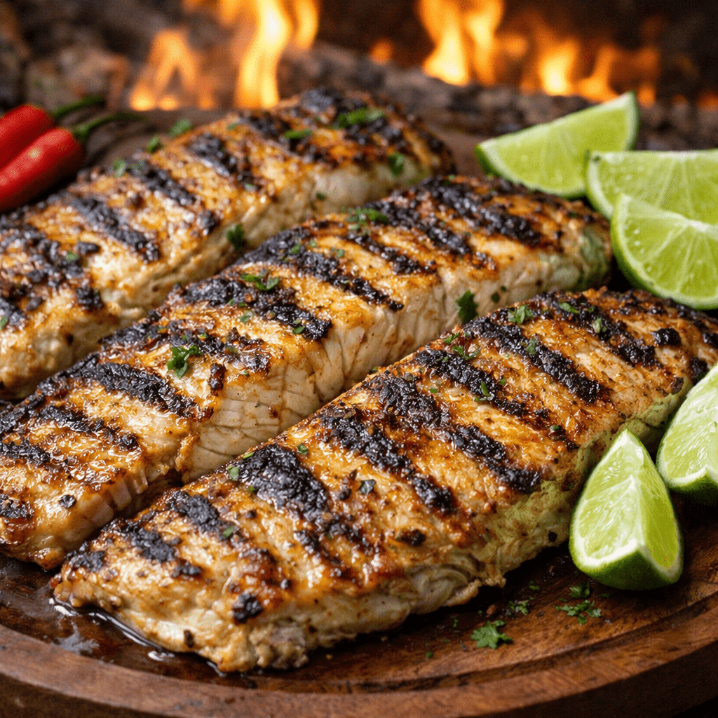 Pintado na Brasa com Limão: Receita de Peixe fácil.