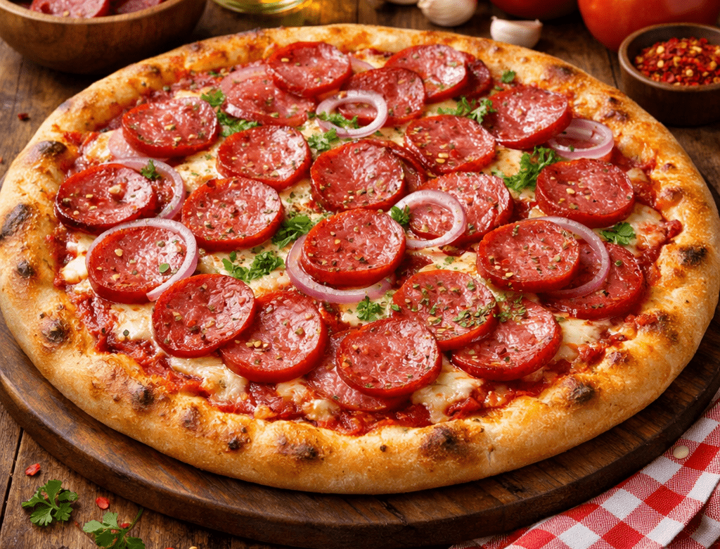 Pizza de Calabresa Caseira: A Massa Profissional que Não Falha