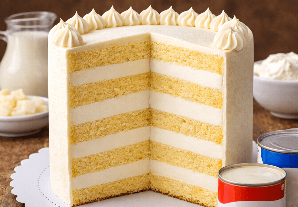 Recheio Quatro Leites Estruturado: Segredo para Bolos Altos, Firmes