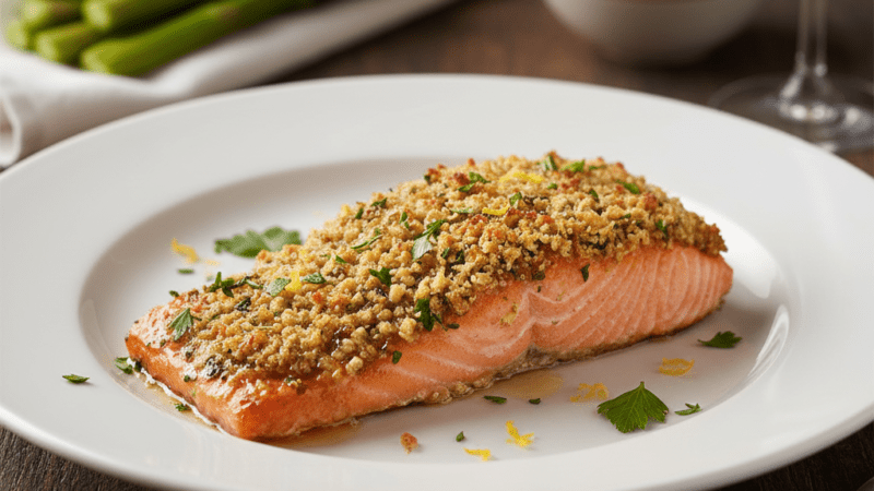 Salmão com Crosta de Ervas Mel: em 15 Minutos 5 (12)