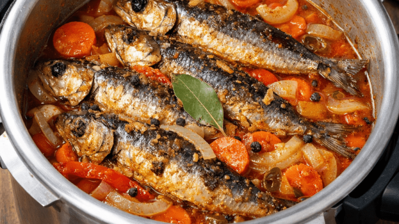 Sardinha Escabeche na Panela de Pressão: Receita Fácil  Rápida 5 (18)