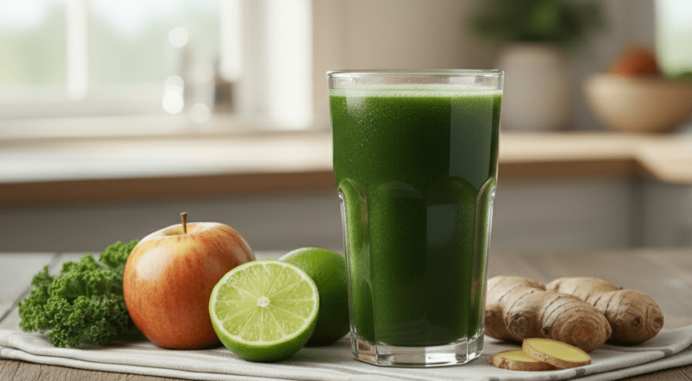 Suco detox para desinchar após o fim de semana.