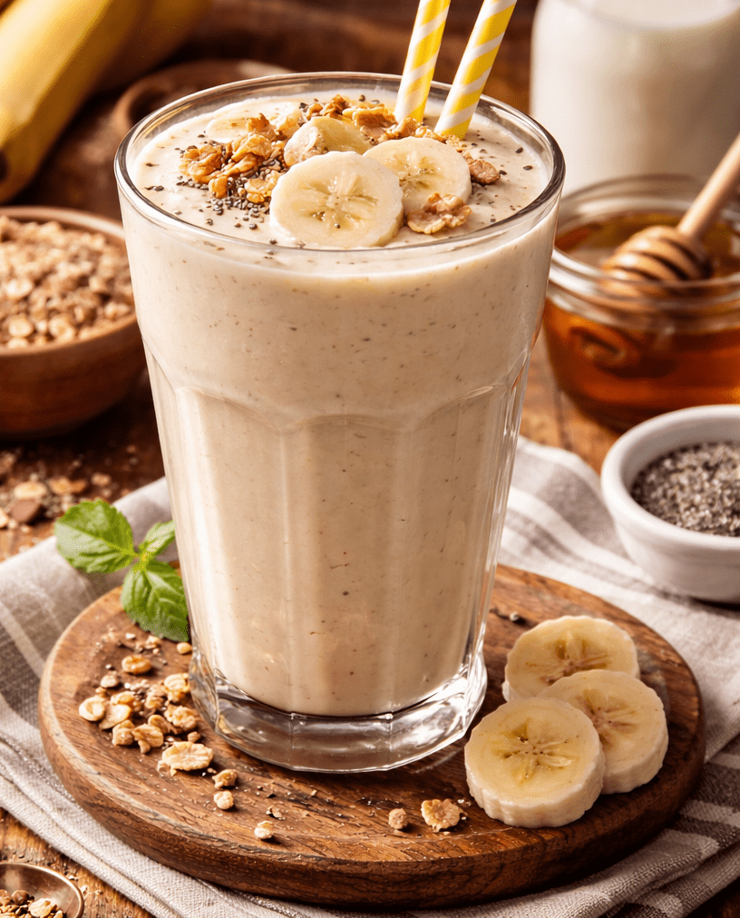 Vitamina de Banana Cremosa:Receita Perfeita para sua Manhã