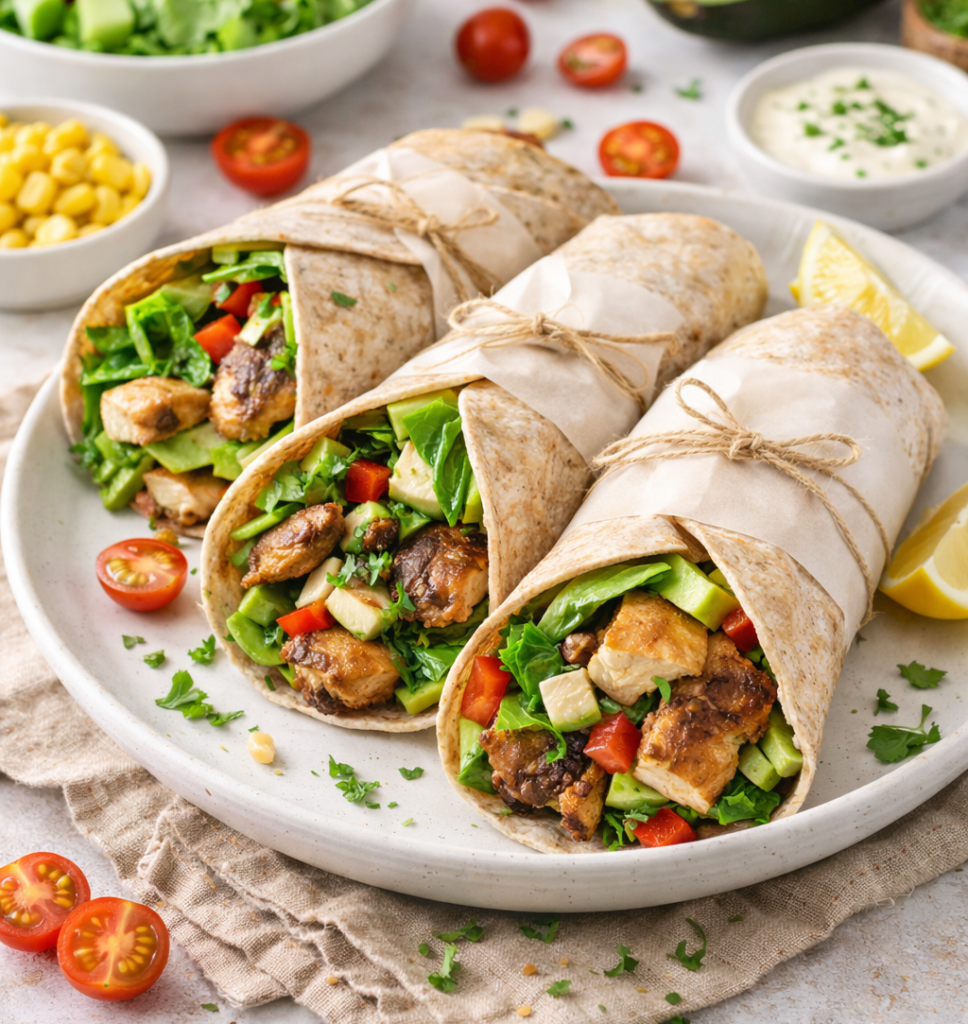 Wraps Saudáveis em 20 Minutos: Receitas Rápidas, Almoço Leve