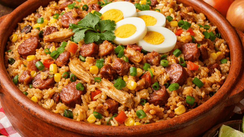 Arroz de Puta Rica Receita Completa e Tradicional Goiana