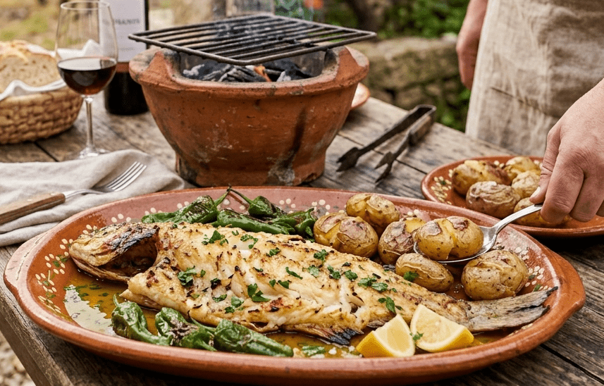 Bacalhau Espalmado na Brasa :O Segredo da Posta Perfeita
