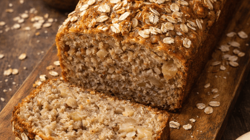 Bolo de Aveia e Maçã: Receita Fit e Sem Açúcar, Rápido 5 (10)