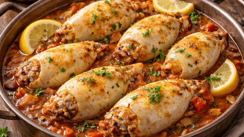 Lulas Recheadas à Portuguesa A Receita Perfeita