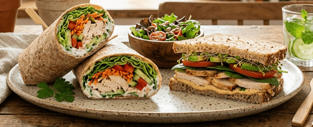 Wrap e Sanduíche Natural: Receitas Leves, Rápidas e Saudáveis