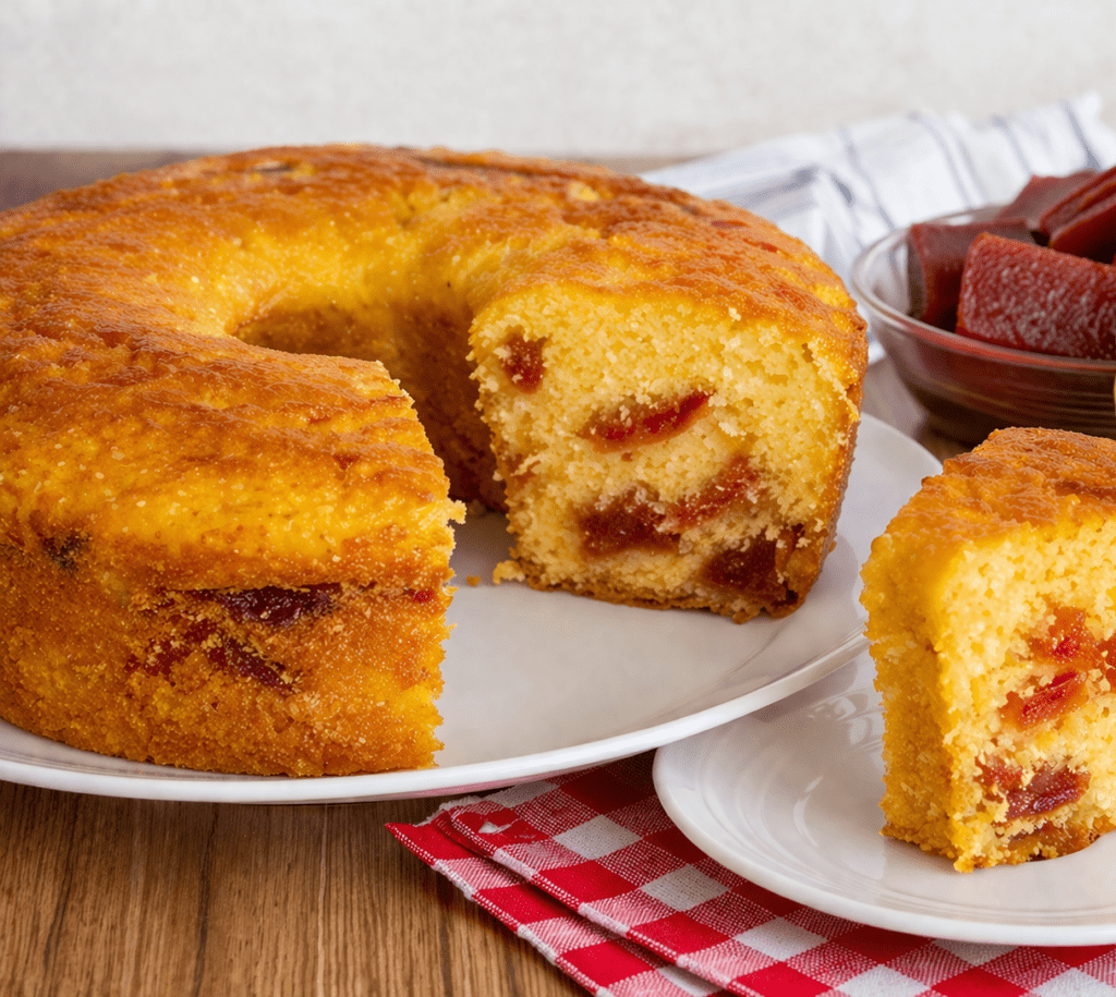 Bolo de Fubá com Goiabada de Liquidificador: Muito Fácil