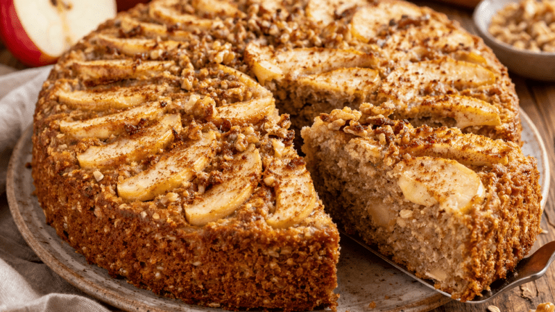 Bolo de Maçã Integral Fit: Receita Saudável, e Sem Açúcar Refinado 5 (18)