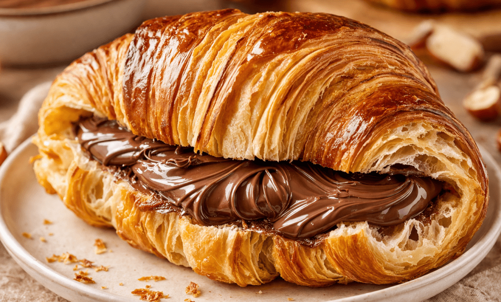 Croissant com Nutella Perfeito: Segredo da Massa Crocante