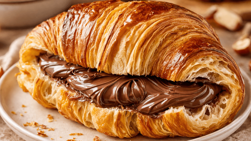 Croissant com Nutella Perfeito: Segredo da Massa Crocante 5 (18)