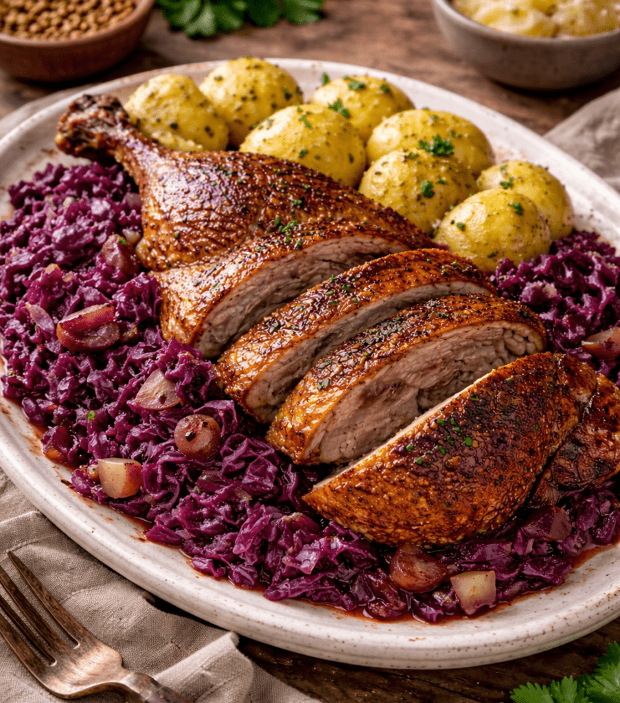 Marreco com Repolho Roxo Tradicional: Receita Alemã