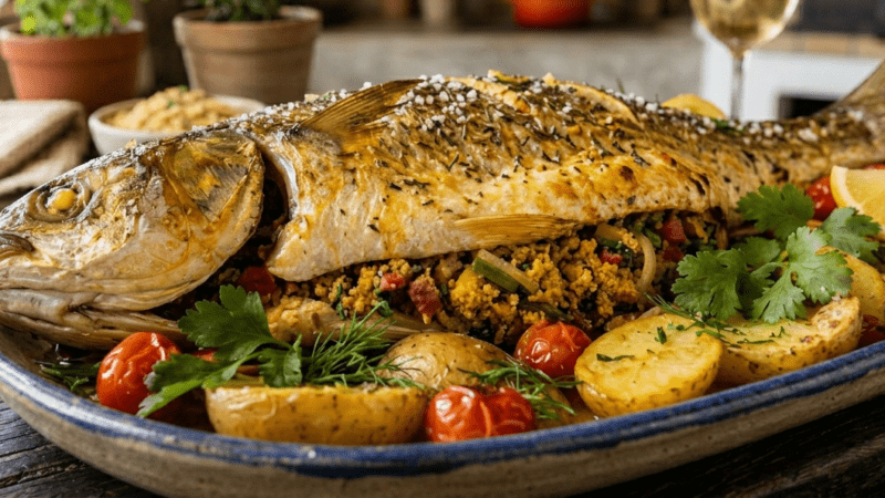 Peixe Assado Recheado: Receita de Tainha e Pacu Suculento 5 (14)