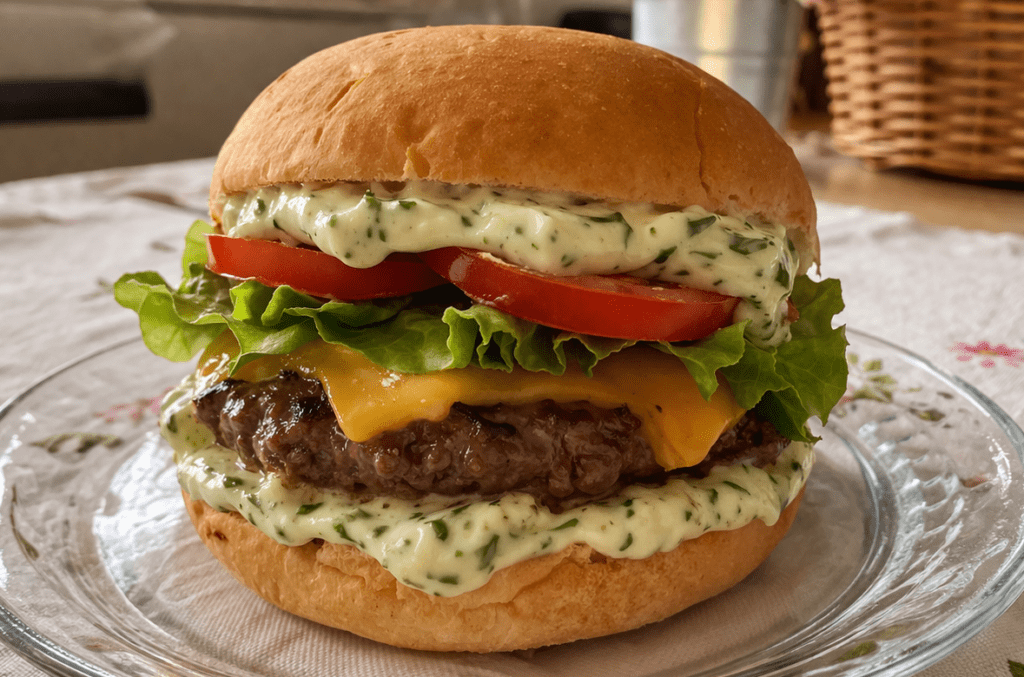 X-Especial com Maionese Caseira de Ervas:Melhor Sabor da Região