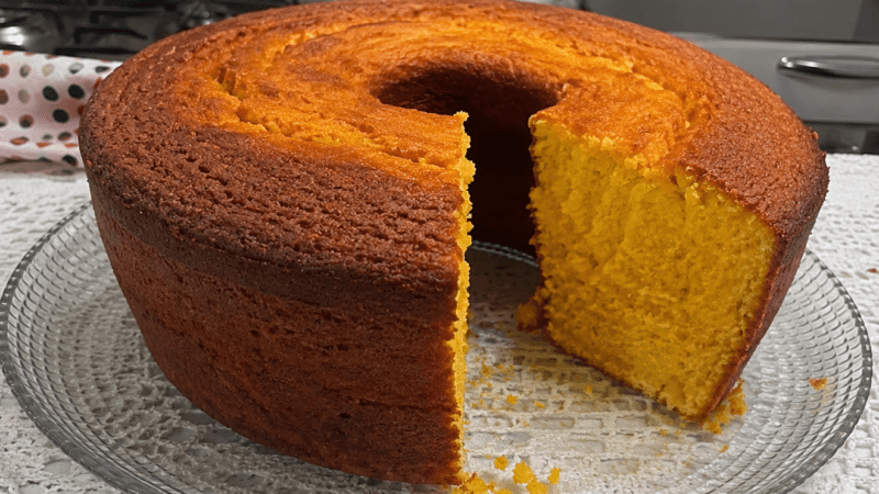Bolo de Cenoura de Liquidificador Fofinho: Que Não Sola! 5 (34)