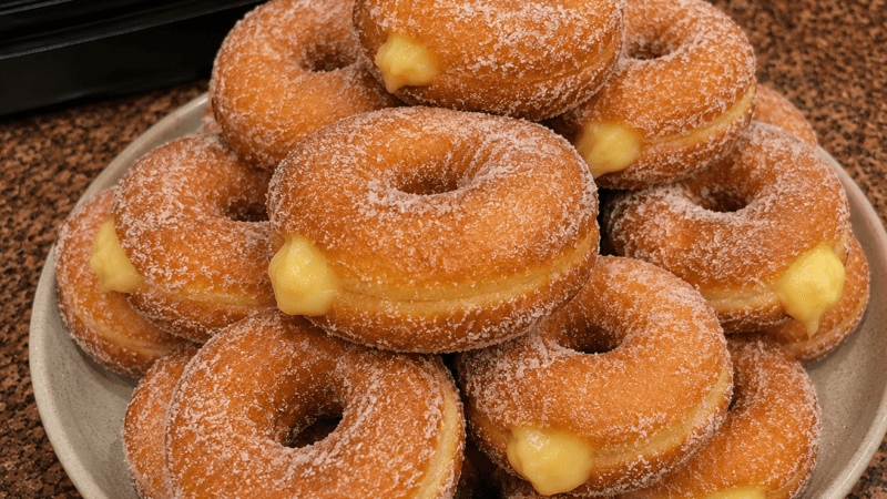 Donuts Caseiros Recheados com Creme de Confeiteiro (Fofinhos) 5 (25)