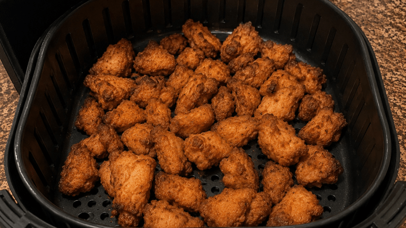 Frango a Passarinho na Air Fryer CrocanteReceita Fácil