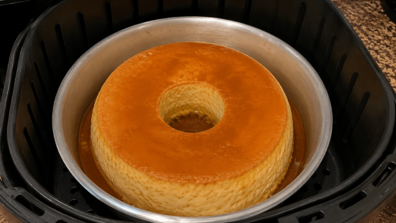 Pudim na Air Fryer Sem Banho-Maria: Receita Fácil Rápida 5 (18)