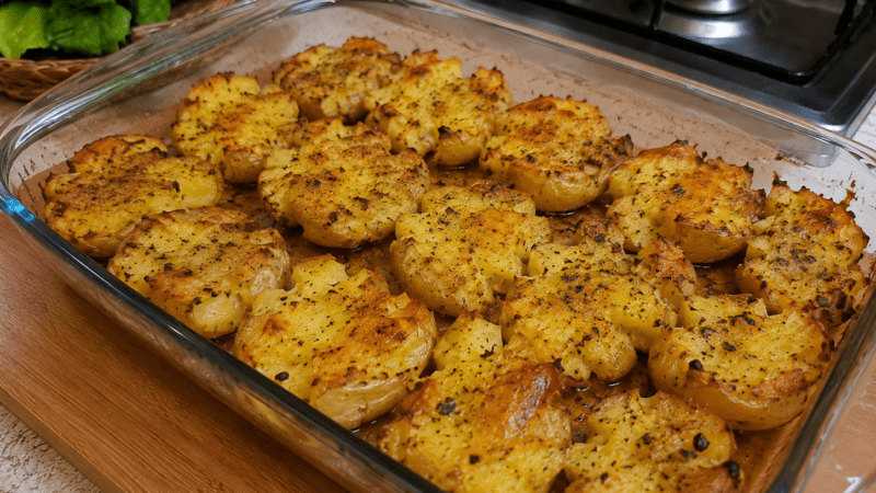 Batata Amassada e Crocante de FornoSegredo para Ficar Perfeita