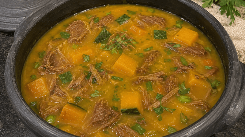 Caldo de Abóbora Cabotiá com Carne Seca:Receita Cremosa Fácil! 5 (18)