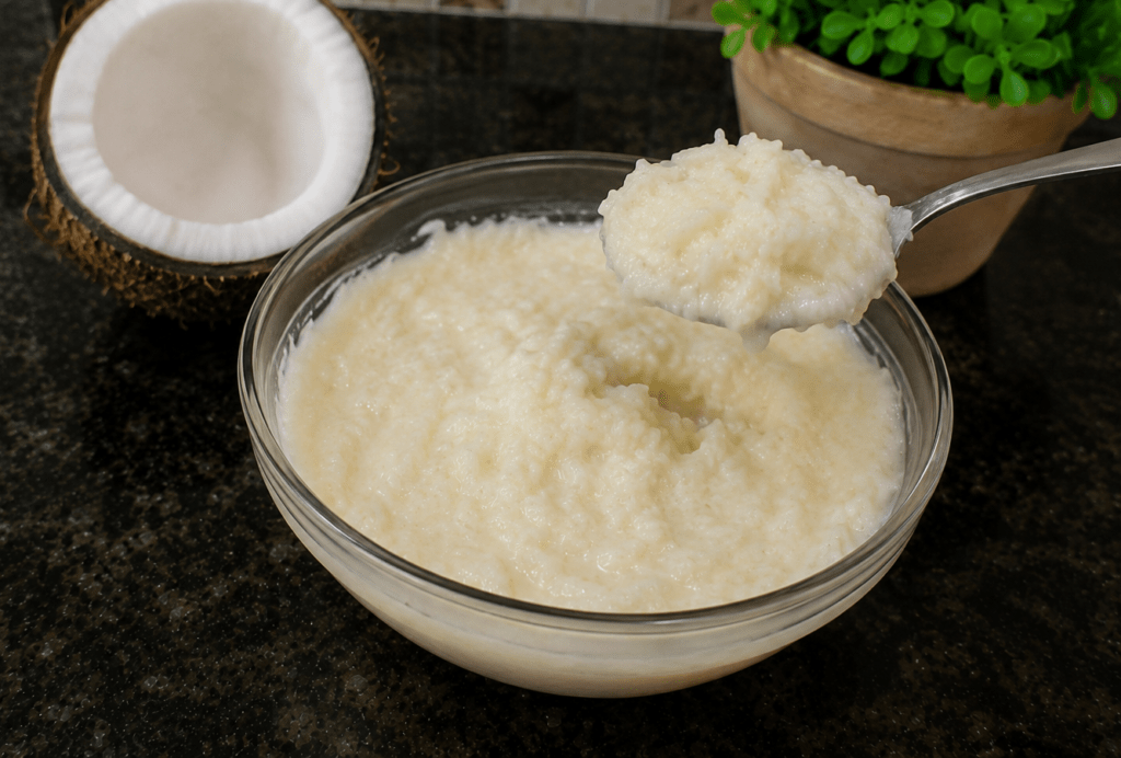 Cocada Cremosa de Colher:Receita Fácil Pronta em 10 Minutos