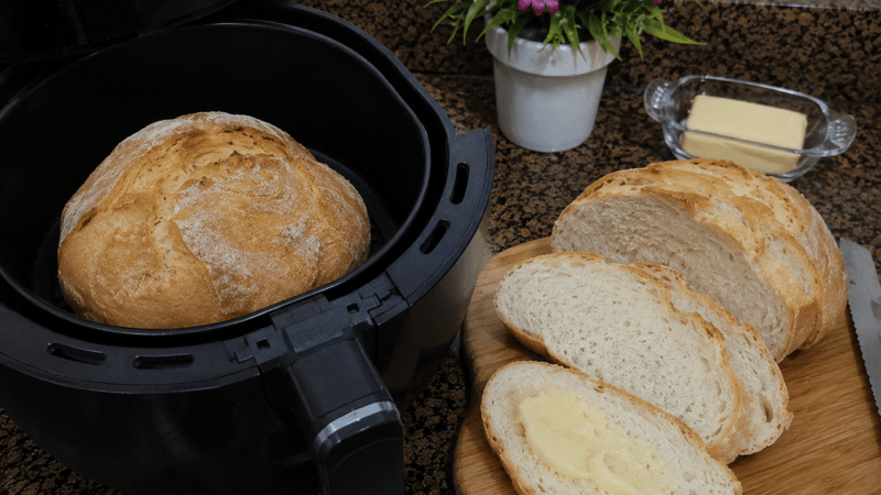 Como Fazer Pão Caseiro na Airfryer: Receita Fácil  Rápida 5 (10)