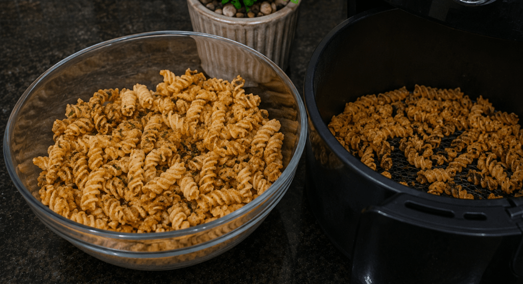 Como Fazer Salada com Macarrão na AirFryer Super Crocante!