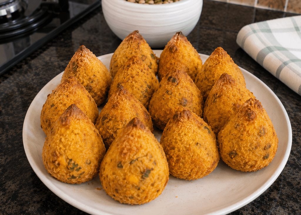 Coxinha de Abóbora Cabotiá Fit:Receita Saudável na Air Fryer