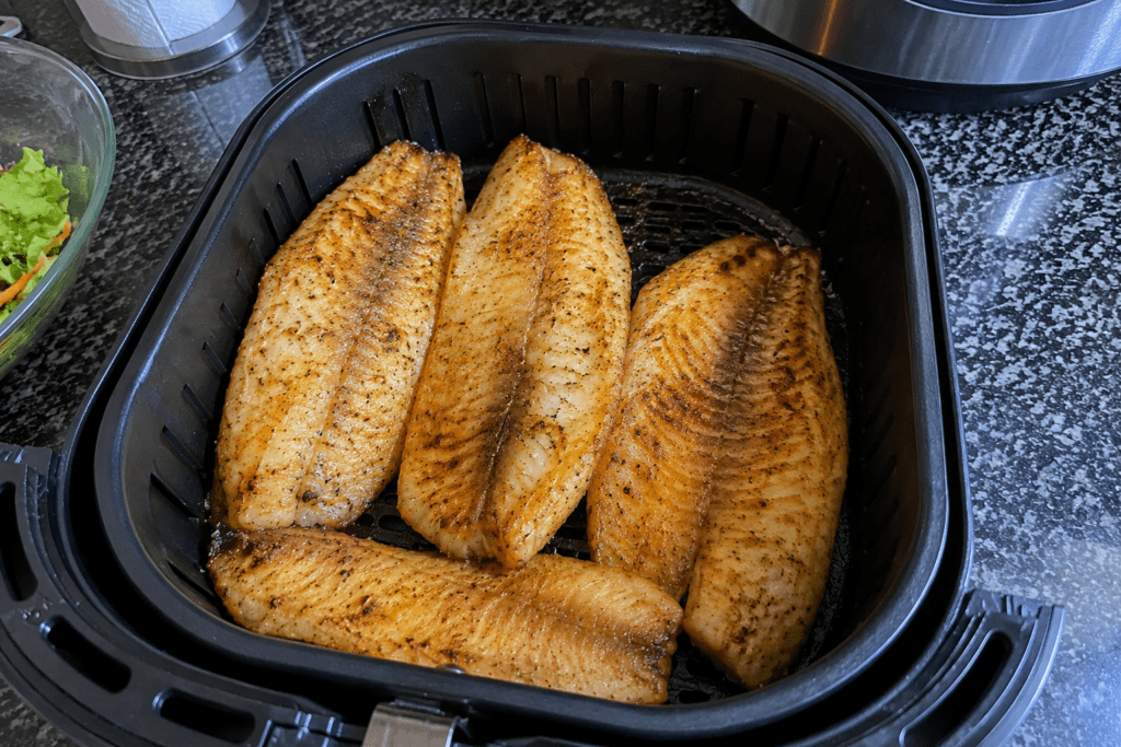Filé de Tilápia na Air Fryer Super Crocante:Truque Simples Para Não Ressecar!