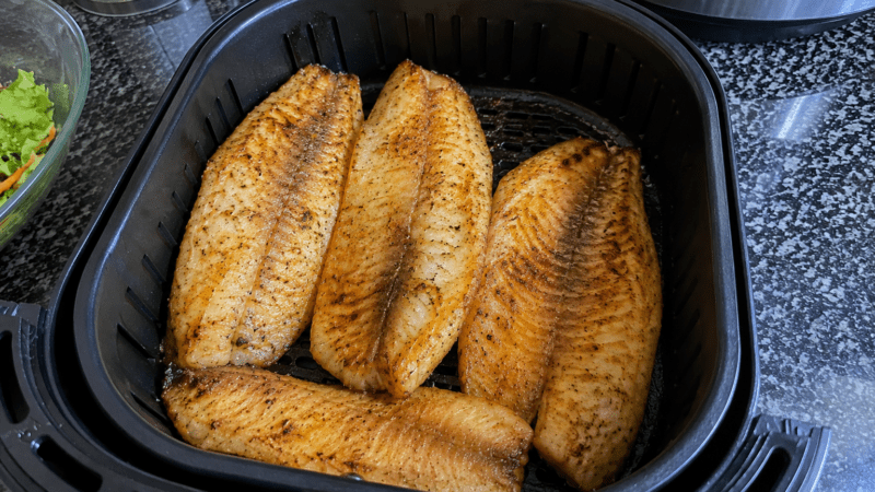 Filé de Tilápia na Air Fryer Super Crocante:Truque Simples Para Não Ressecar! 0 (0)