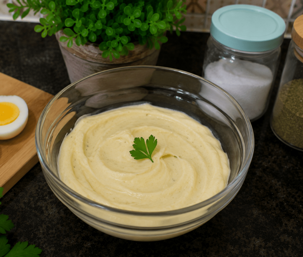 Maionese Caseira com Ovo Cozido Receita Saudável Sem Óleo!