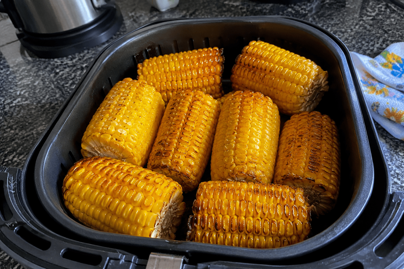 Milho Assado na Air Fryer: O Truque para Ficar Macio e Suculento