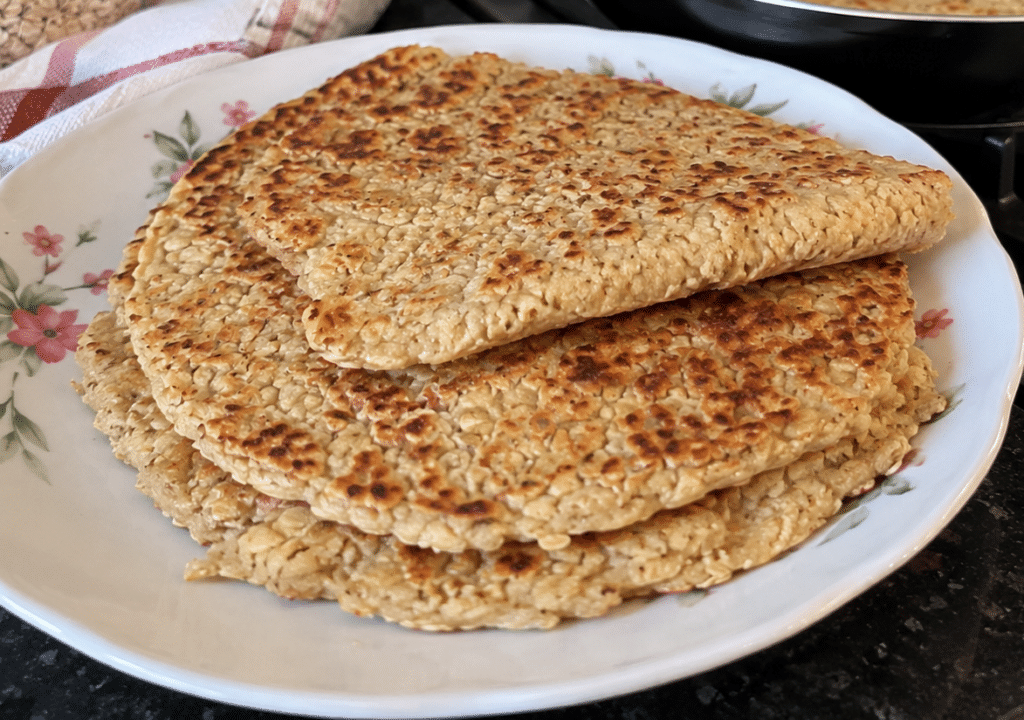 Pão de Aveia na Frigideira: Fácil, Saudável e Pronto em 5 Minutos