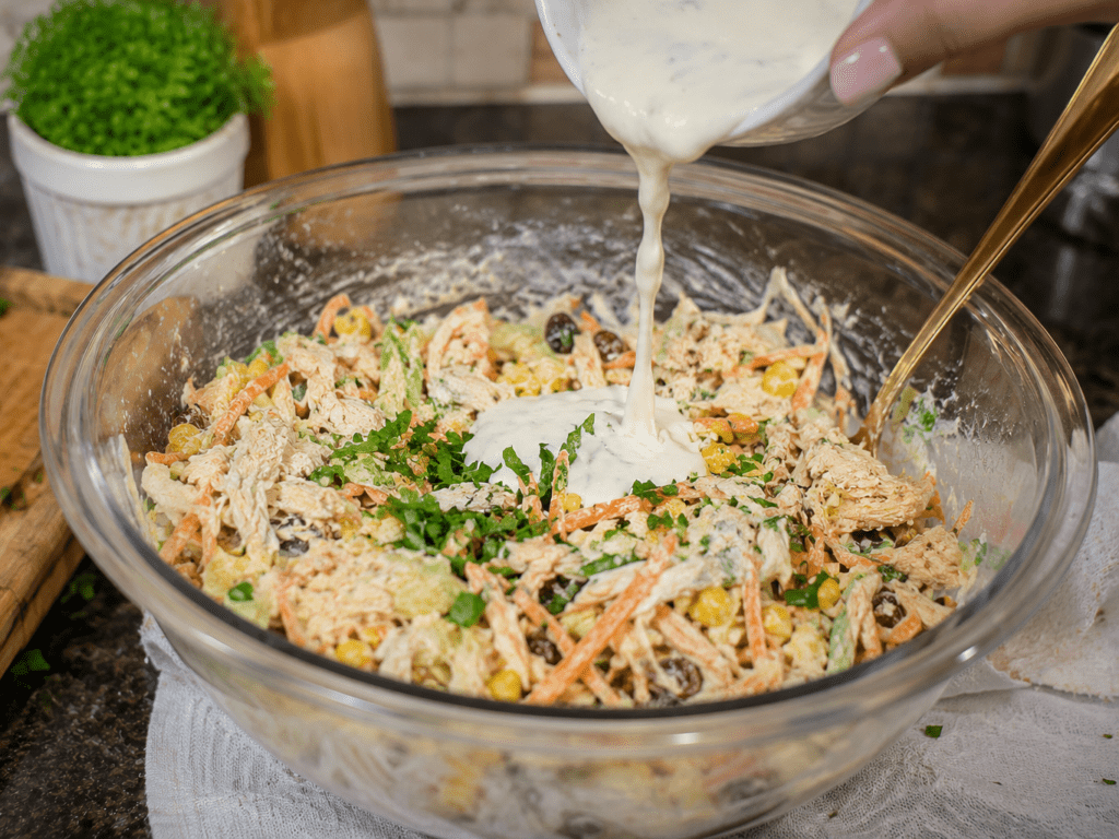 Salpicão de Frango Leve com Iogurte:Receita Simples Sem Maionese