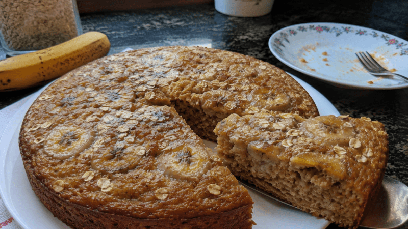 Bolo de Banana com Aveia de Liquidificador: Super Fofinho e Saudável 0 (0)