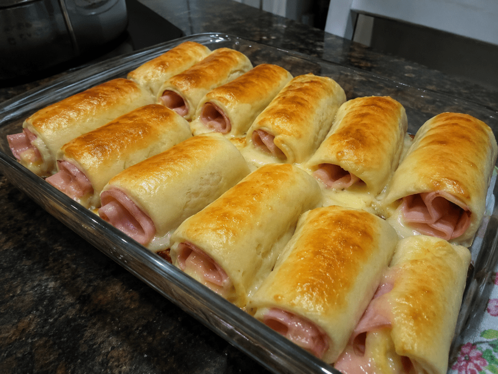 Como Fazer Enroladinho de Presunto Queijo Assado Fácil Rápida!