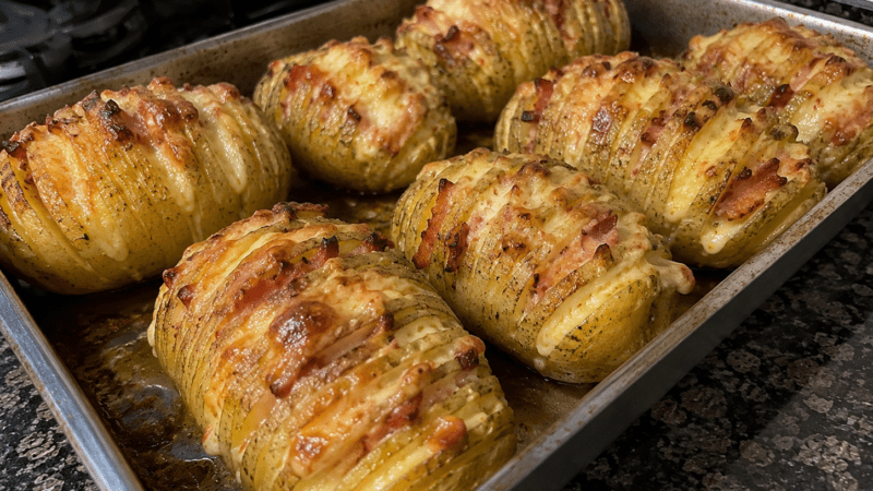 Receita de Batata Hasselback Recheada Assada no Forno (ou na Airfryer) 5 (28)