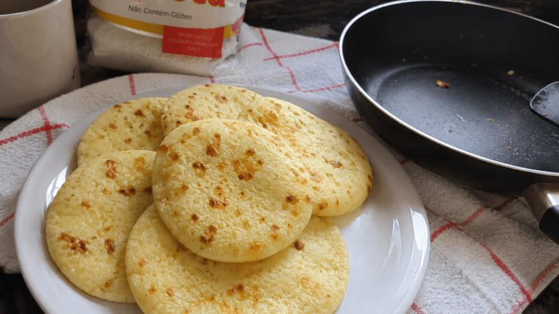pão de queijo de frigideira com tapioca: simples! 5 (34)