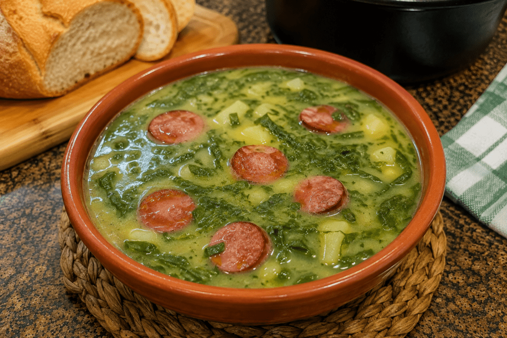 Caldo Verde Cremoso com Linguiça Fácil