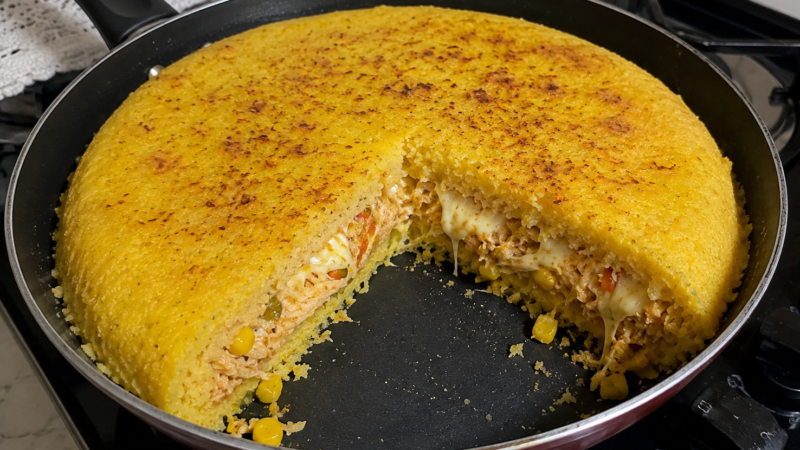 Cuscuz Recheado na Frigideira:Fácil Rápido e Saboroso 0 (0)