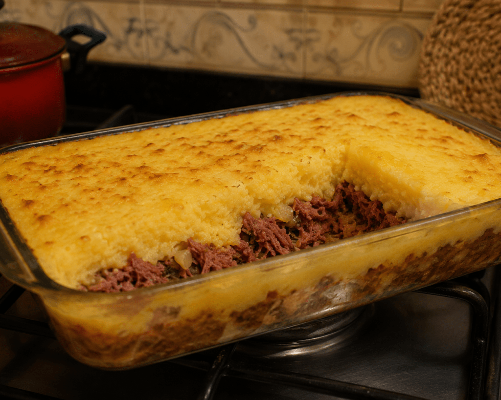 Escondidinho de Carne Seca com Mandioca: Receita Cremosa e Fácil