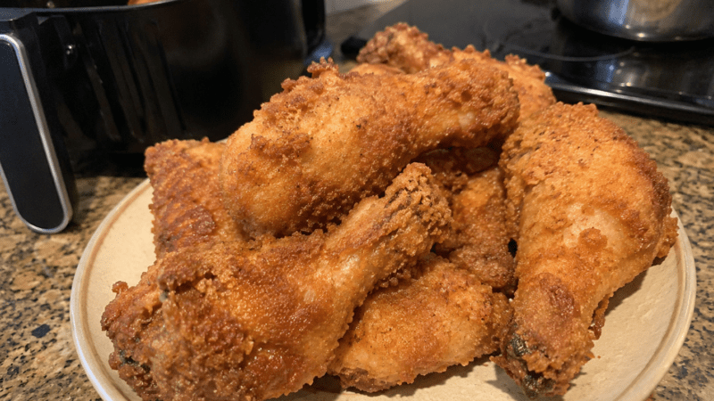 Frango Frito na Airfryer BEM Crocante e Suculento:Sem Secar 5 (32)