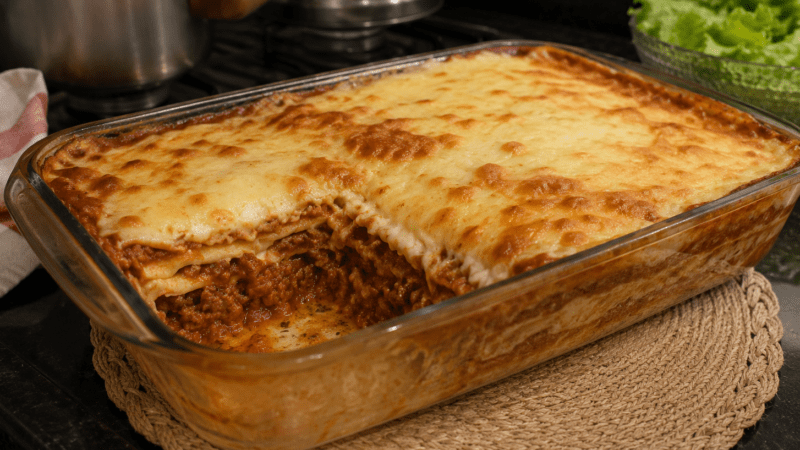 Lasanha de Carne Moída Fácil e Cremosa Receita Completa
