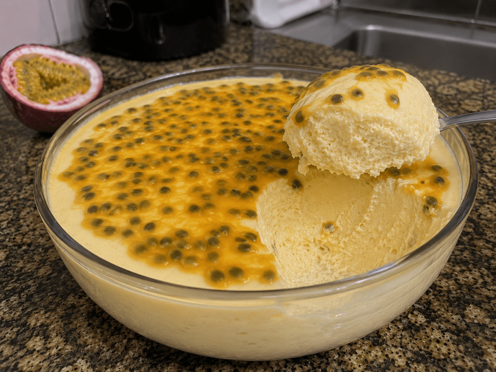 Mousse de Maracujá Cremoso: Apenas 3 Ingredientes Sem Gelatina