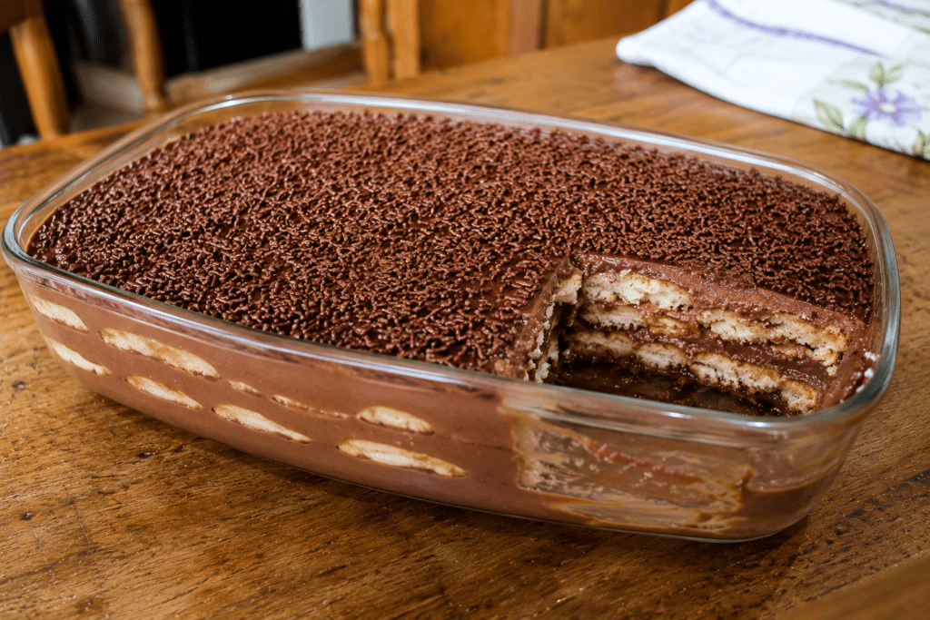Pavê de Chocolate Fácil e Cremoso Rápido